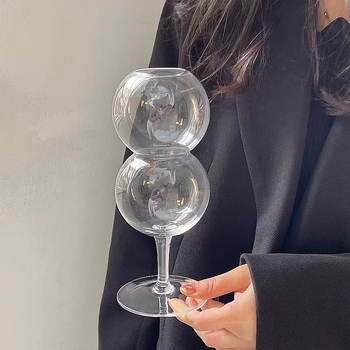 Gobelet din borosilicat pentru cocktailuri, pahar de șampanie elegant, de înaltă calitate.