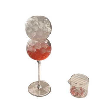 Gobelet din borosilicat pentru cocktailuri, pahar de șampanie elegant, de înaltă calitate.