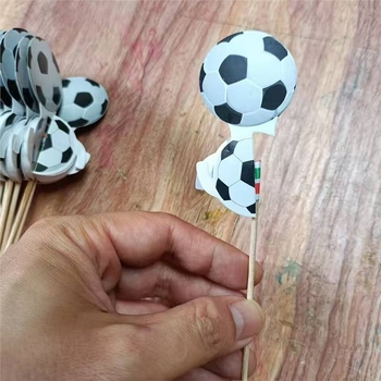 Bețișoare de fructe din lemn, de unică folosință – bețișoare creative pentru cocktailuri și platouri cu deserturi, inserții pentru înghețată, decor pentru Cupa Mondială