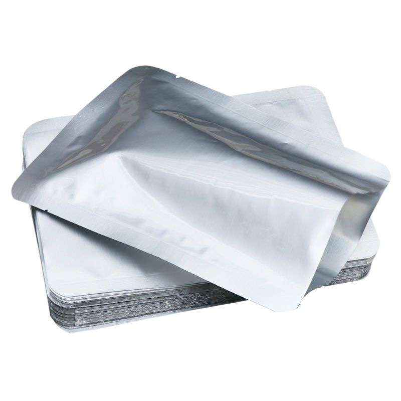 Pungă din folie de aluminiu pură pentru alimente, ambalare cu vid și compresie, sigilare lucioasă, grosime