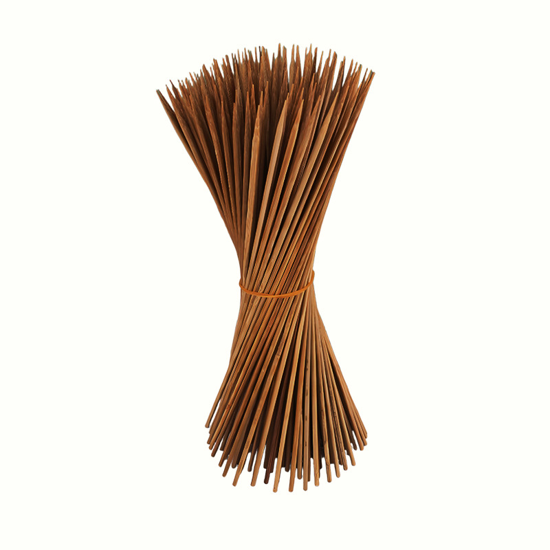 Izuzetno tvrdi karbonizirani bambusovi štapići za roštilj, jednokratni, duljina 20–40 cm, promjer 2,0–4,0 mm
