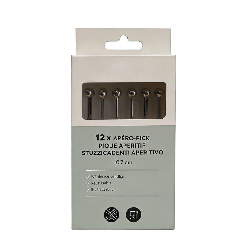 Set de frigărui decorative din oțel inoxidabil 304 pentru băuturi, prăjituri și fructe – set de ace de decor pentru bar și cocktail