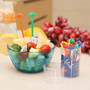 Bețișoare plastice pentru fructe, pentru farfurii cu fructe, set 20 de bucăți