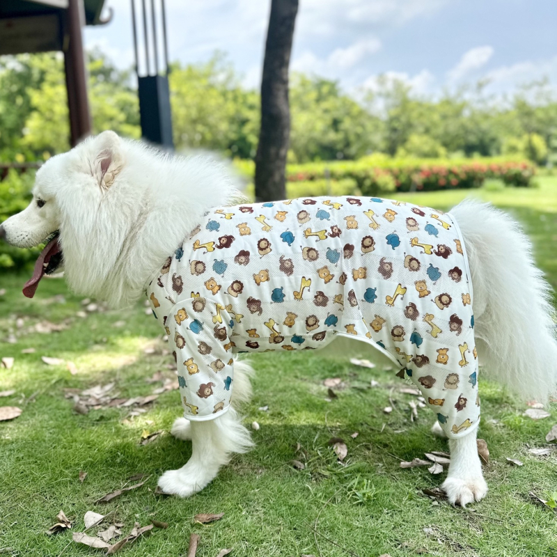 Ljetni mrežasti kaput za kućne ljubimce — lagani zaštitni kaput za Samoyed, Golden Retriever i Labrador