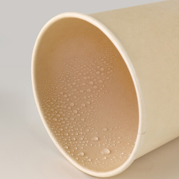 Cupă din fibre de bambus, de unică folosință, foarte groasă, 9 oz, protecție împotriva arsurilor, pentru cafea și băuturi reci