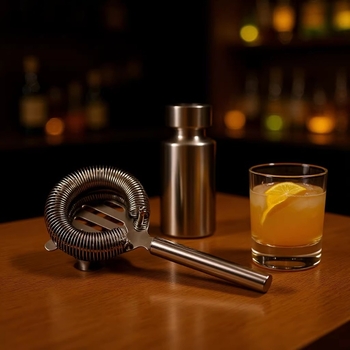 Filtru de gheață pentru bar din oțel inoxidabil 304 – separator pentru reziduuri, unealtă de barman