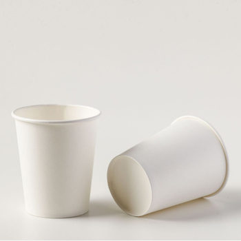 Cupe de unică folosință din hârtie, albe, îngroșate, capacitate 201–300 ml, 8,5 × 7,5 cm, 50 bucăți pe pachet, potrivite pentru băuturi fierbinți și reci, pentru casă și cafea la birou, pentru proiecte DIY