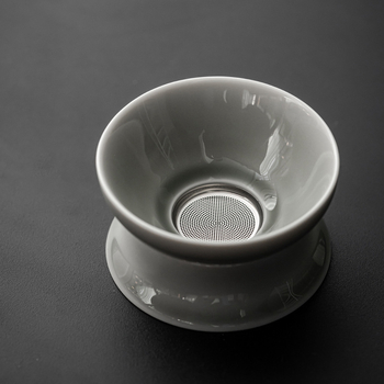 Set infuzor de ceai din ceramică cu filtru din oțel inoxidabil, pentru uz casnic