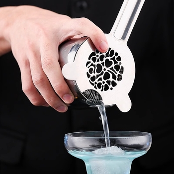 Strecurător din oțel inoxidabil pentru gheață, cocktailuri, destinat barurilor