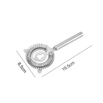 Separator de gheață din oțel inoxidabil, mâner tubular lung, cap rotund, filtru 430 și filtru de gheață 304