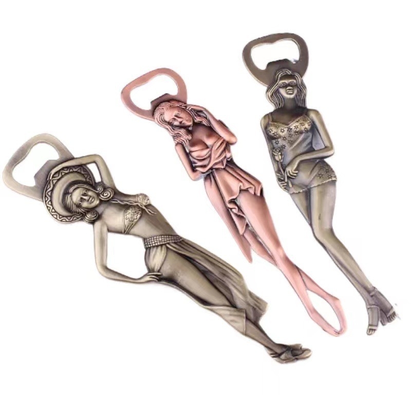 Wow Frumusețe Retro Deschizător de Sticle, Personalizat Creativ din oțel Deschizător de Bere, Deschizător Decorativ pentru Sticle, Deschizător Sexy pentru Capace