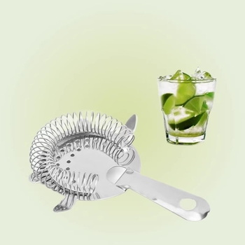 Filtru de gheață din oțel inoxidabil 304, roz-auriu, sită pentru cuburi de gheață pentru cocktailuri