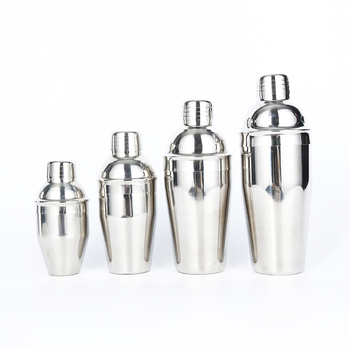 Set de 5 piese din oțel inoxidabil pentru cocktailuri – shaker, ceașcă de măsurare, lingură de amestec, filtru pentru gheață, clips pentru gheață