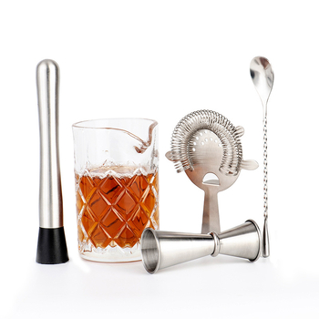 Set de cocktail din oțel inoxidabil pentru bar și uz casnic, 5 piese