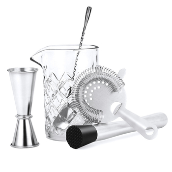 Set de cocktail din oțel inoxidabil pentru bar și uz casnic, 5 piese