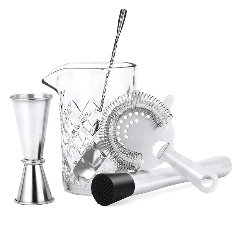 Set de cocktail din oțel inoxidabil pentru bar și uz casnic, 5 piese