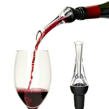 Purtător de vin detașabil cu aerare rapidă, set cadou Woodpecker pentru vin roșu