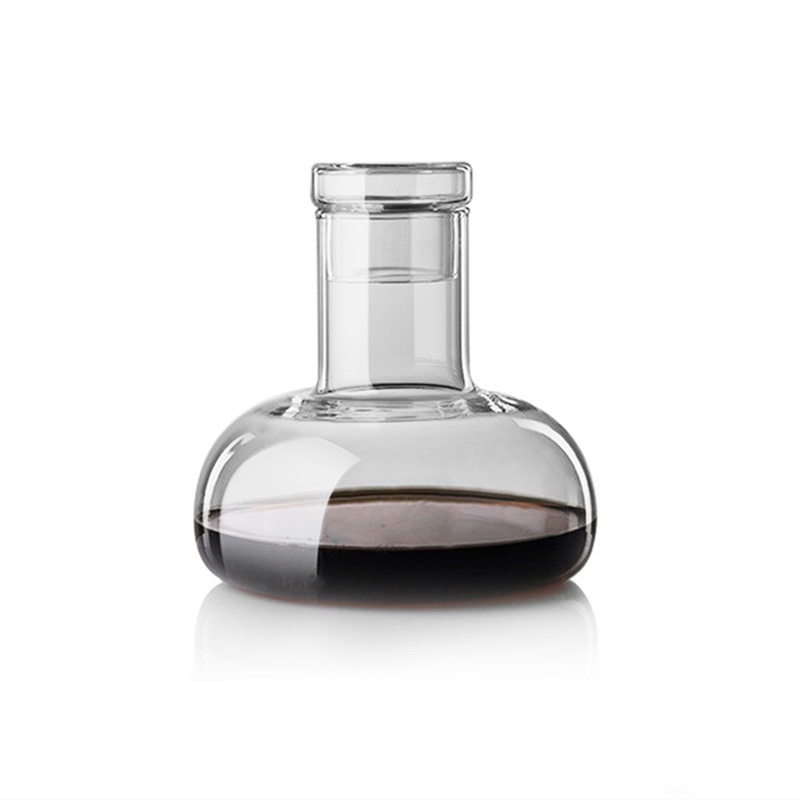 Decantor pentru vin roșu cu capac, sticlă, stil european, 1 L