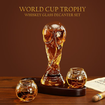 Decantator Hercules Cup pentru vin roșu și whisky, sticlă borosilicitat transparentă