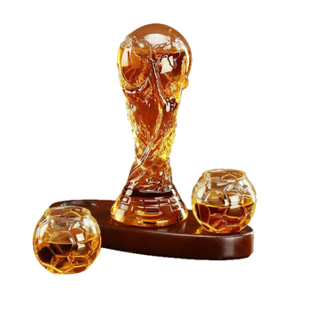 Decantator Hercules Cup pentru vin roșu și whisky, sticlă borosilicitat transparentă