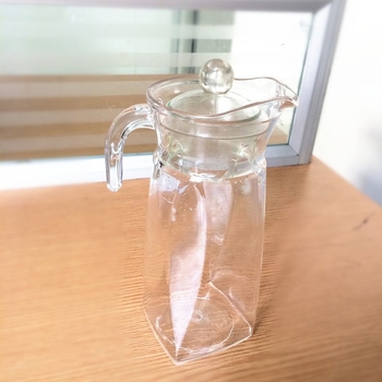 Decanter din plastic și carafă de vin, 1000 ml, transparent, material policarbonat, design modern