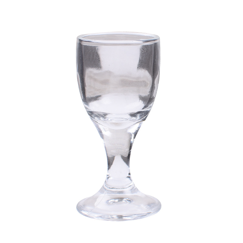 Set de 6 pahare mici din sticlă pentru băuturi spirtoase, capacitate 1–100 ml, design minimalist modern