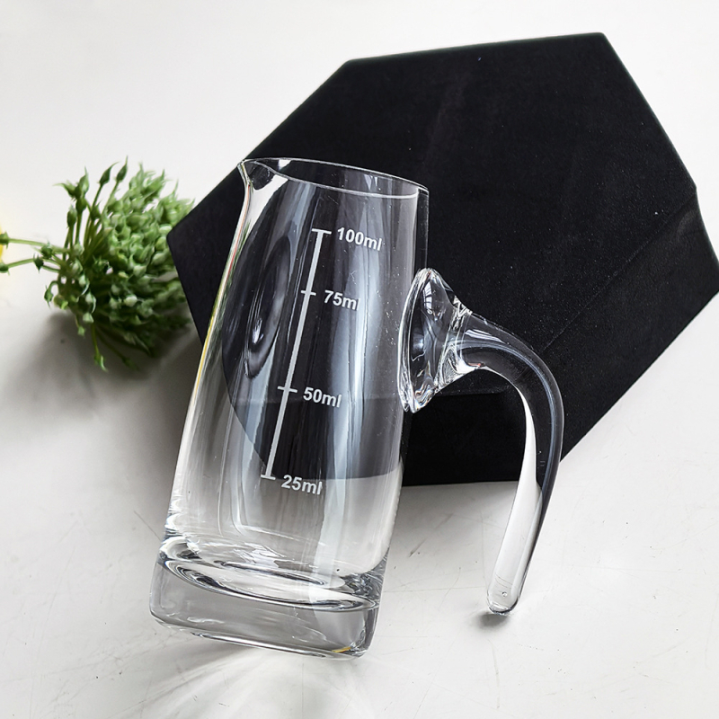 Decantor din cristal pentru băuturi, cu scară de măsurare, pentru uz casnic, hoteluri și restaurante