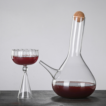 Decantor din sticlă borosilicat, stil nordic, pentru uz casnic, capacitate 1000 ml sau mai mult