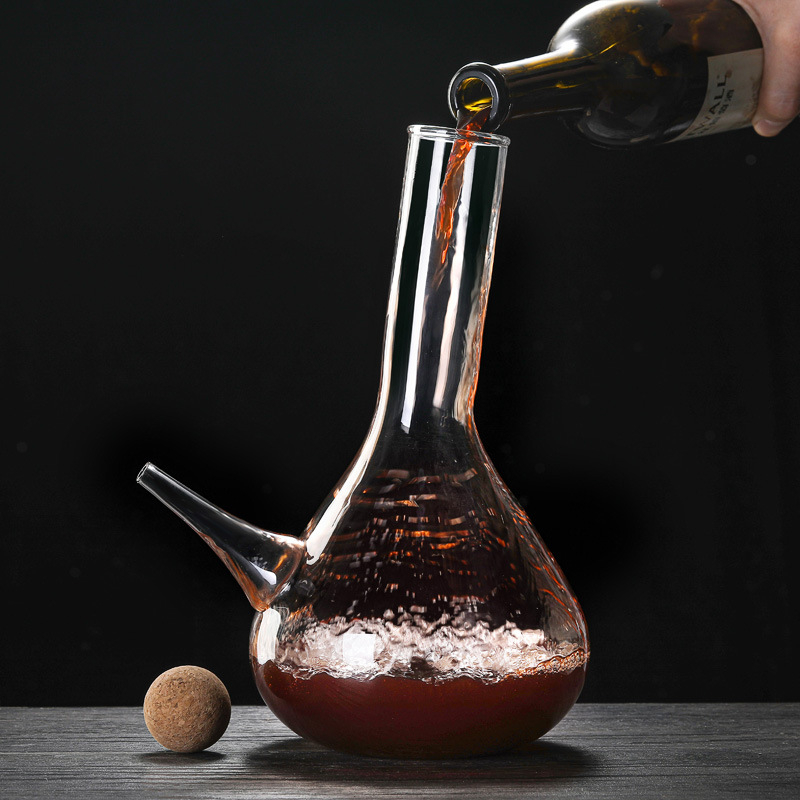 Decantor din sticlă borosilicat, stil nordic, pentru uz casnic, capacitate 1000 ml sau mai mult