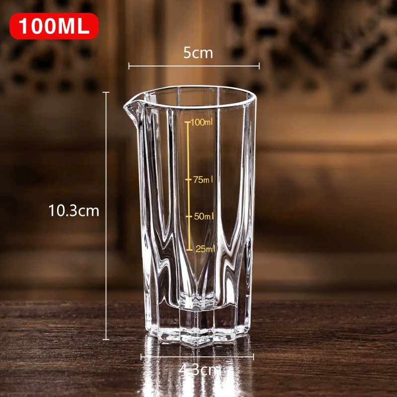 Set premium de băuturi pentru uz casnic: sticlă din cristal, recipient de 2 oz, pahare de cristal și dozator
