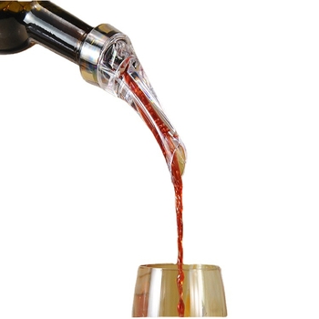 Nine Wu decantor de vin din acrilic, cu design de cioc de vultur, în cutie cadou