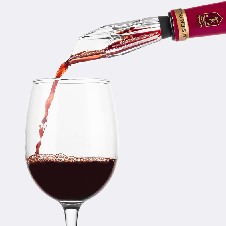 Decantor de vin roșu în stil diamant, turnare rapidă