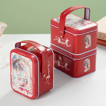 Cutie din tablă de tină pentru bomboane de nuntă, amintire festivă, personalizabilă
