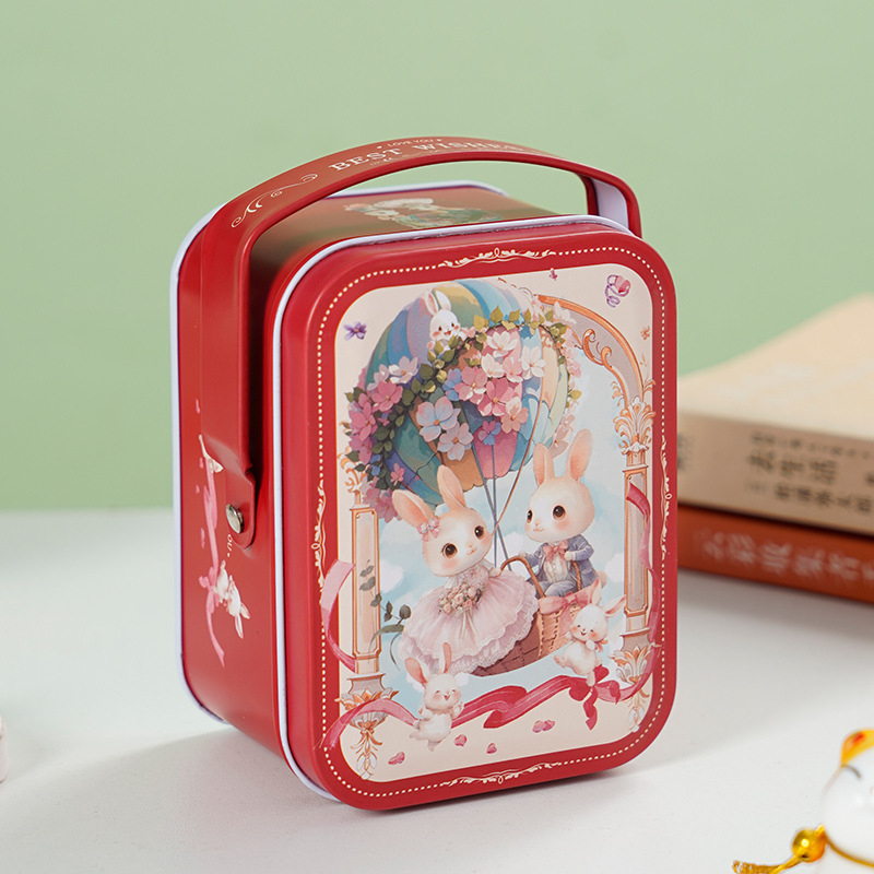 Cutie din tablă de tină pentru bomboane de nuntă, amintire festivă, personalizabilă