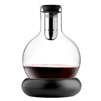 Decantator de vin în stil cascadă, aerare rapidă, sticlă de cristal, filtru de vin și separator, set de vin