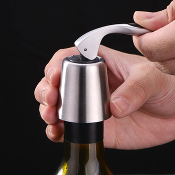Stopper pentru vin din silicon cu etanșare vid din oțel inoxidabil 304 pentru sticle de vin