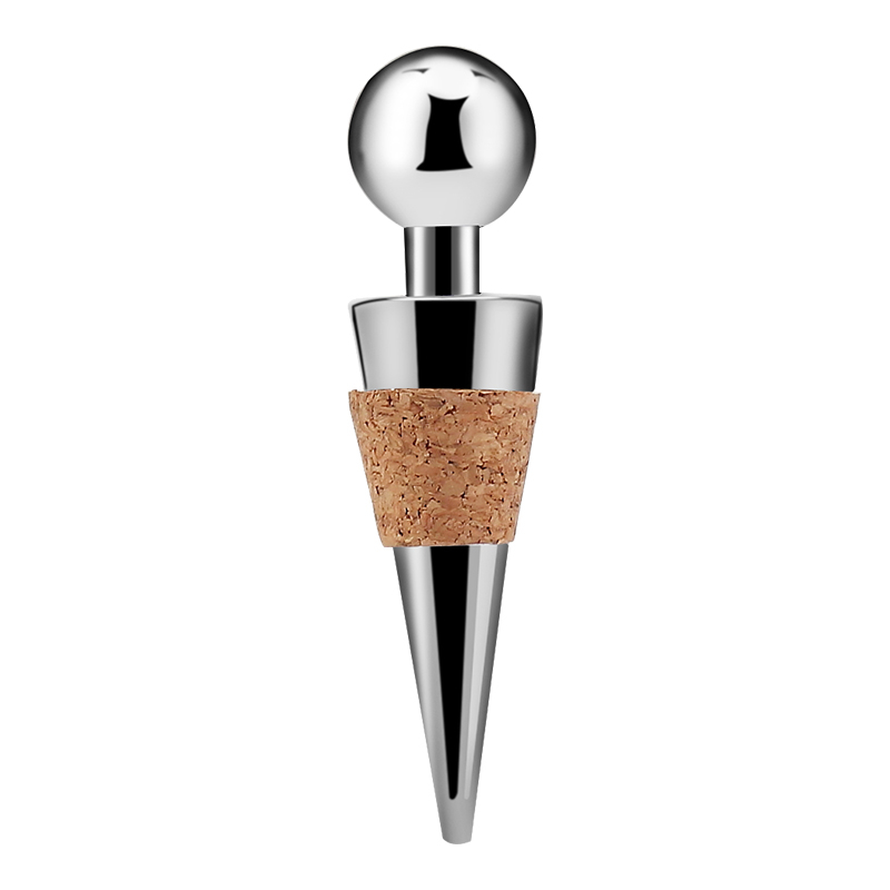 Stopper pentru sticla de vin cu Moș Crăciun – Stopper polimer, vacuum, dop de plută pentru vin și șampanie