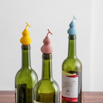2022 Stop pentru sticlă de vin, în formă de dovleac, din silicon creativ, capac sigilat pentru conservarea prospețimii, decorativ pentru șampanie și vin roșu