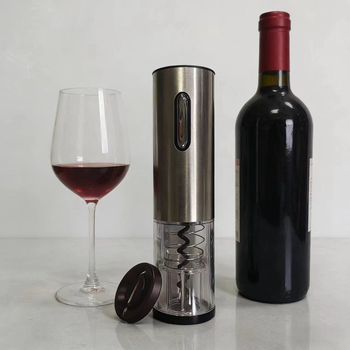 Deschizător electric automat pentru vin, în set cadou cu unelte din oțel inox, reîncărcabil