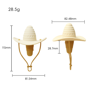 Stopper de vin din silicon, în formă de pălărie de cowboy – design creativ, etanșare împotriva scurgerilor, calitate alimentară, pentru uz casnic