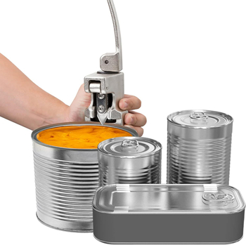 Deschizător de conserve de birou, pentru uz casnic și comercial, lamă din oțel inoxidabil, ergonomic și ușor de folosit