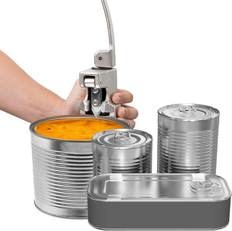 Deschizător de conserve de birou, pentru uz casnic și comercial, lamă din oțel inoxidabil, ergonomic și ușor de folosit