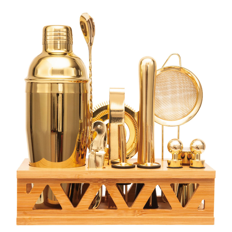 Set shaker cocktail din oțel inoxidabil 304, 13 piese
