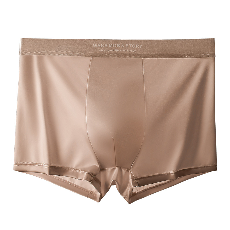 Luksuzne muške boxerice od Ice Silk satena, prozračne, antibakterijske, bešivne, velike veličine