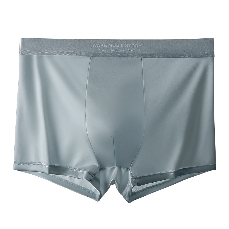 Luksuzne muške boxerice od Ice Silk satena, prozračne, antibakterijske, bešivne, velike veličine