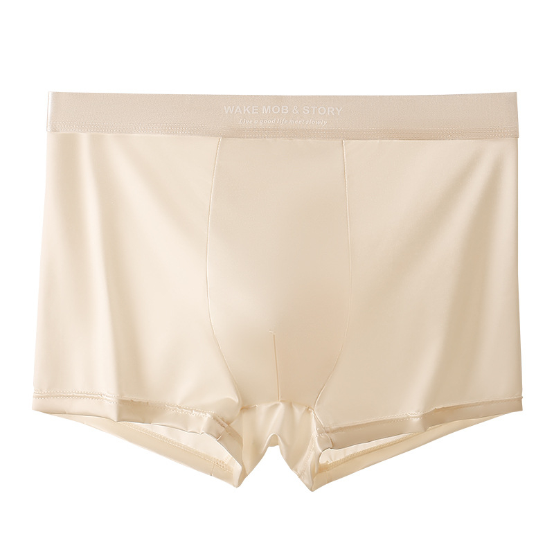 Luksuzne muške boxerice od Ice Silk satena, prozračne, antibakterijske, bešivne, velike veličine