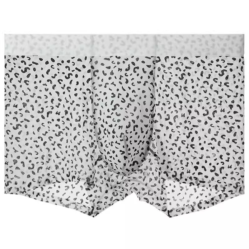Muške boxerske hlačice od ice silk, velike veličine, antibakterijske, pletene, najlon tkanina s viscose podstavom, uzorci: kamuflaža, geometrijski, zebri otisak