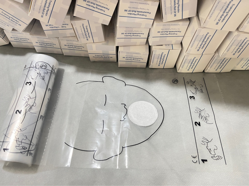 Jednokratne membrane za disanje za profesionalnu obuku, 36 komada po roli, 1 rola u kutiji
