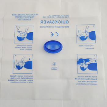 CPR maska s jednosmjernim ventilom, jednokratna, maska za usta-u-usta umjetno disanje, prenosiva prva pomoć