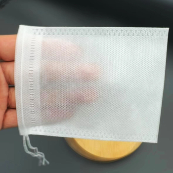 Pungă cu șnur 12×14 cm, din material nețesut, de unică folosință pentru ceai și condimente, pungă pentru fierbere/infuzie plante medicinale